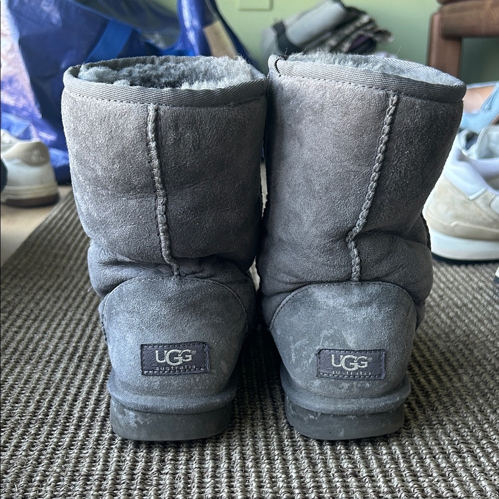 UGG Charcoal Shearling Boots